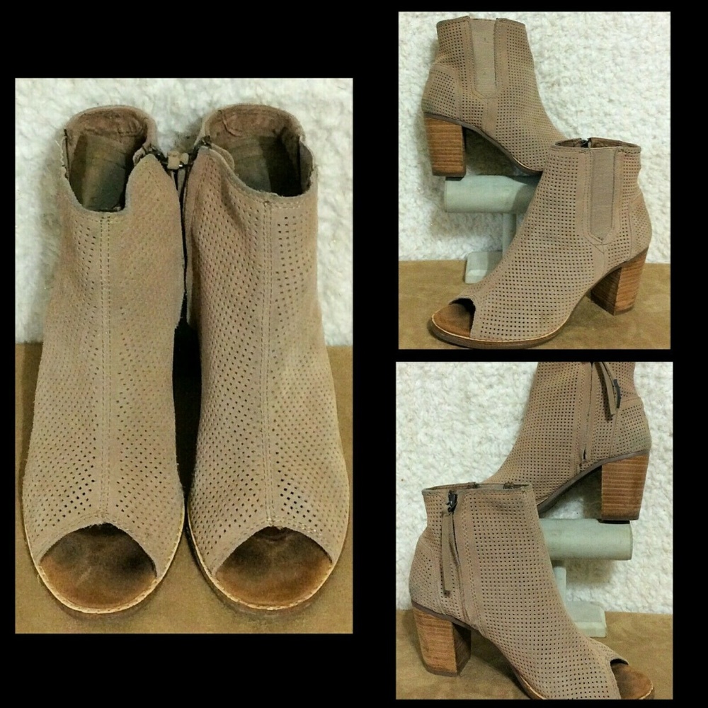 TOMS Majorca Womens Tan Suede size 7